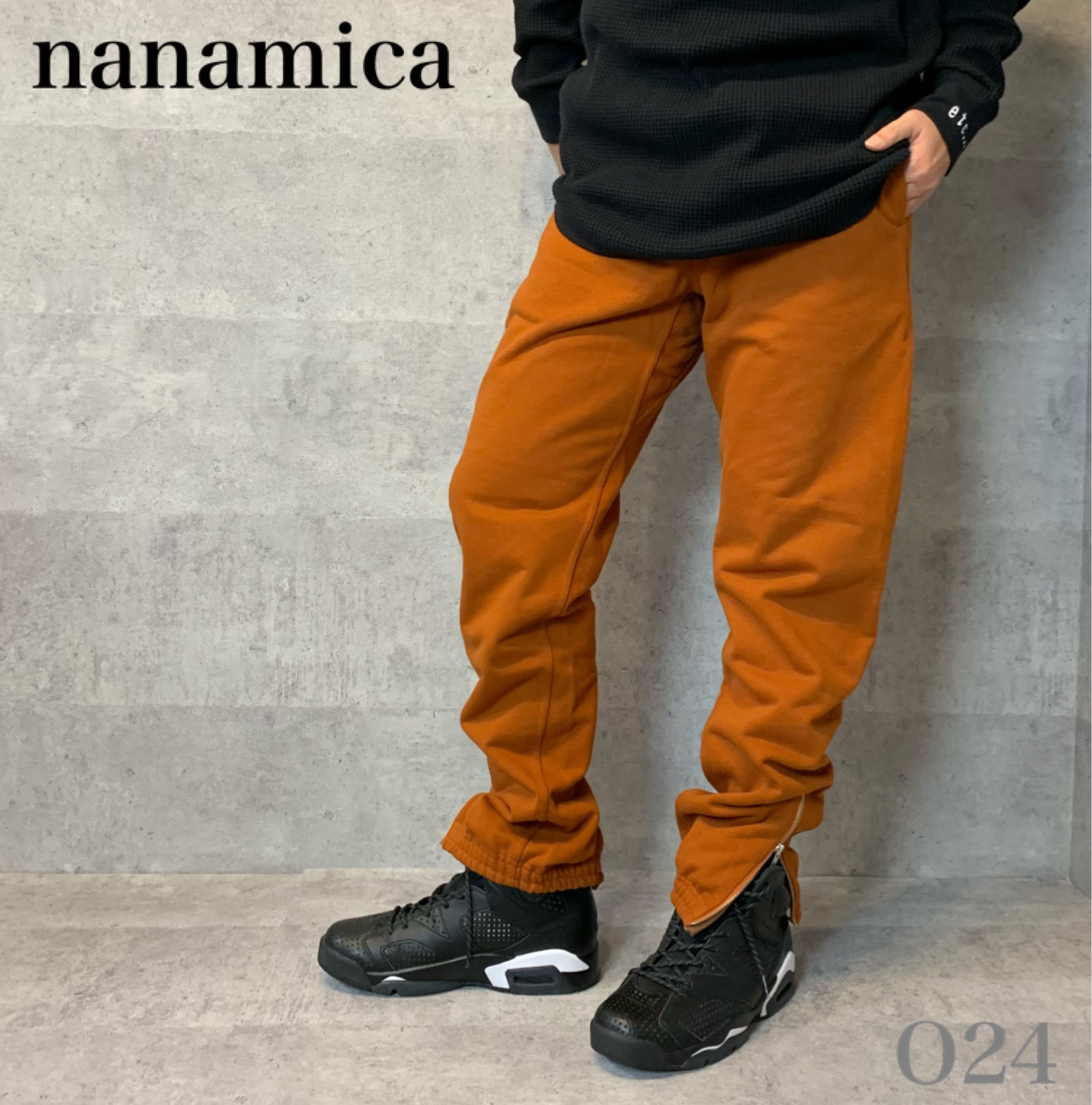 nanamica ナナミカ オリジナル裾リブ切替パンツ