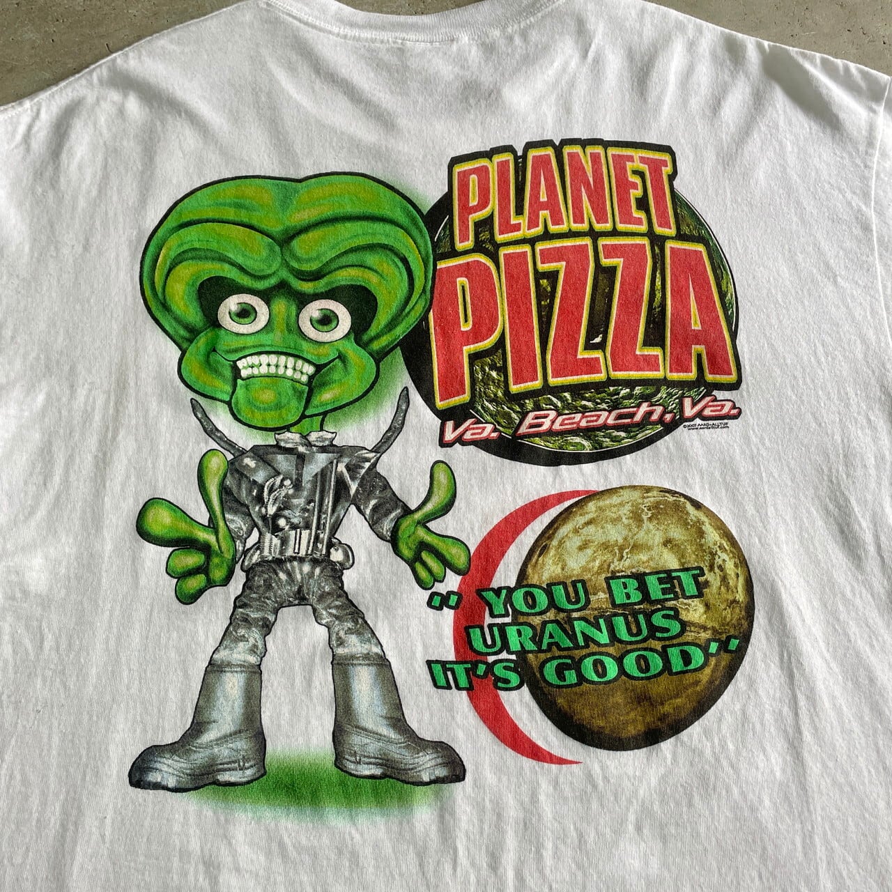 00年代 PLANET PIZZA プラネット ピザ アドバタイジング バック 