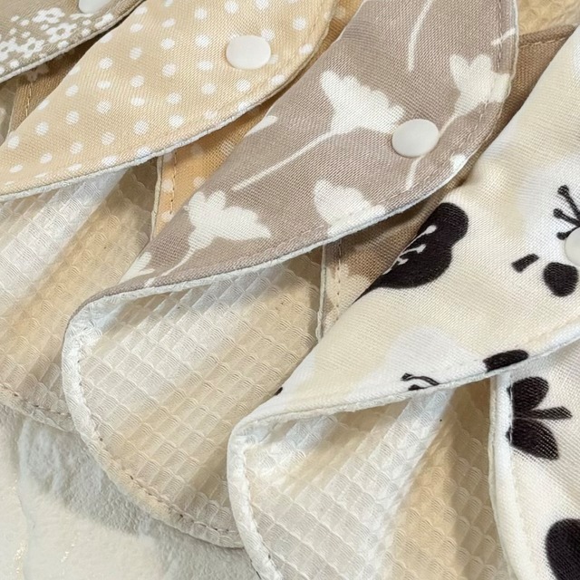 使い方2通り✩2way 布ナプキン 布ライナー ワッフル オーガニック 防水タイプ 303