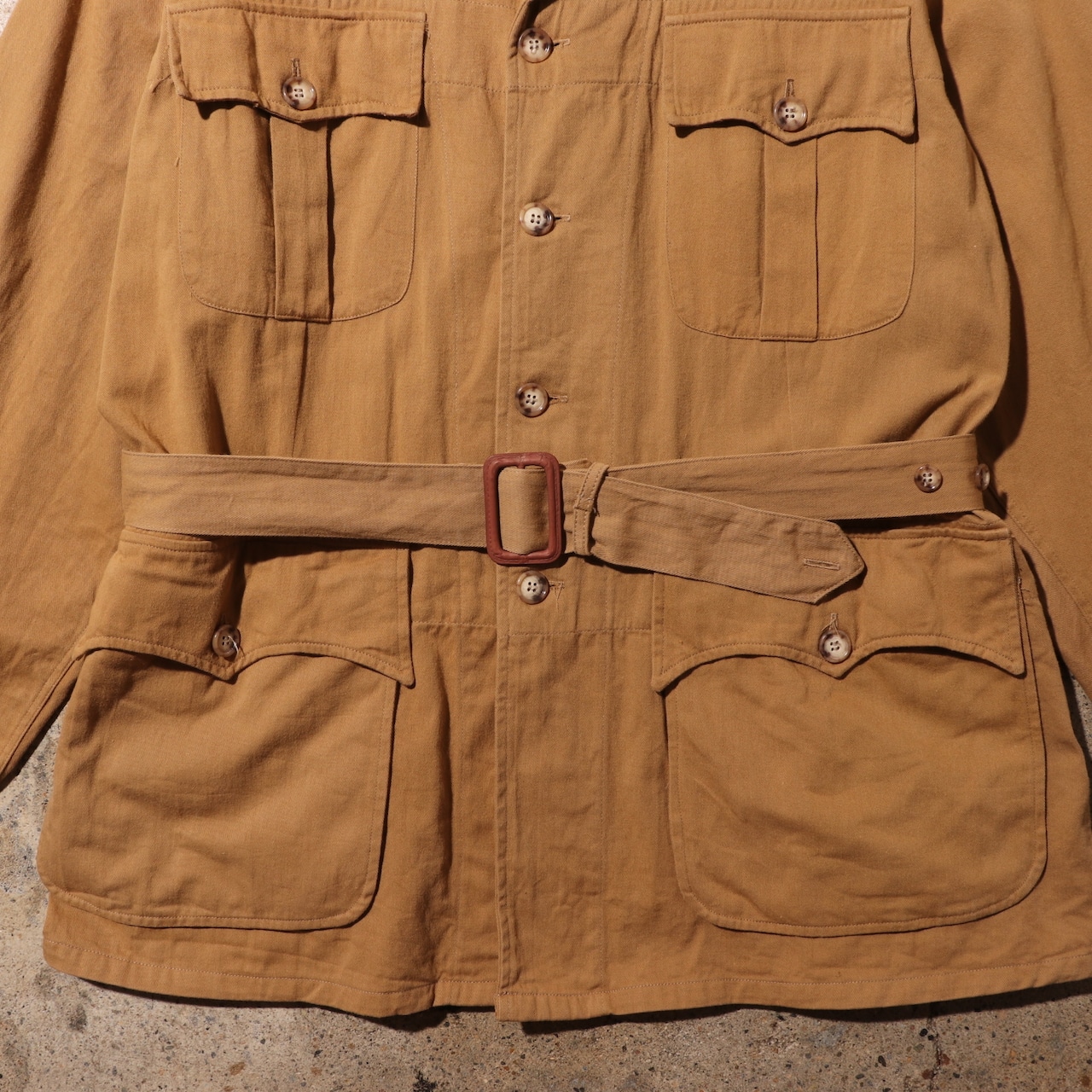 極美品 Willis&Geiger 80s Australian Bush Jacket ブッシュジャケット 米国製 ウィリスアンドガイガー タン サファリジャケット