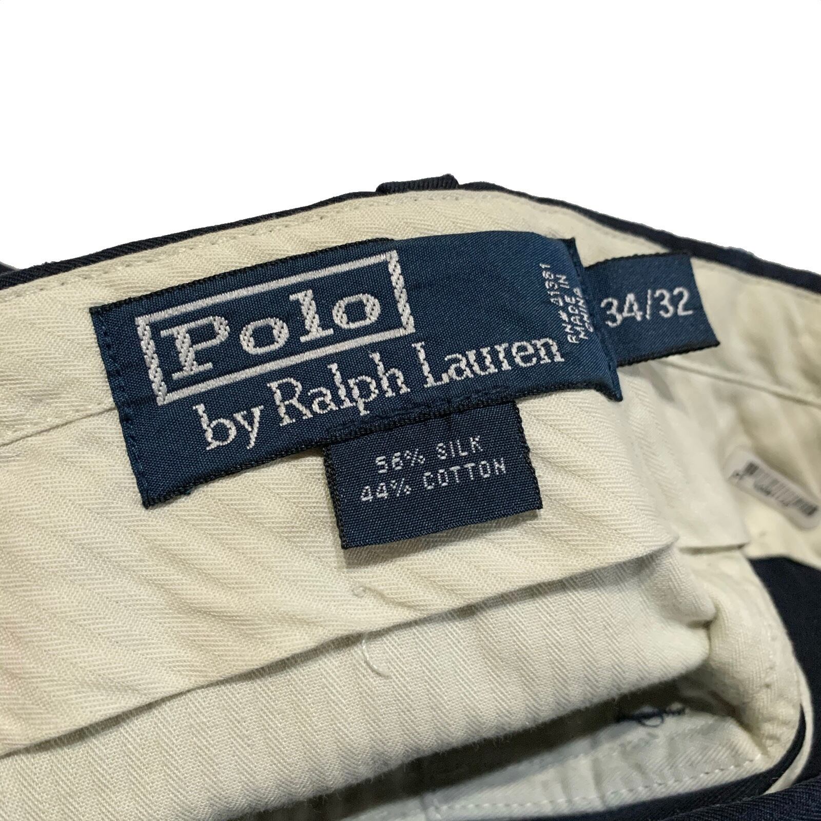 90's POLO by Ralph Lauren シルク×コットン スラックス | 古着屋 Boogie
