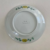 村田菜穂美作 「リム楕円盛皿　鉄絵　花唐草ぞうさん」［2104130000751］