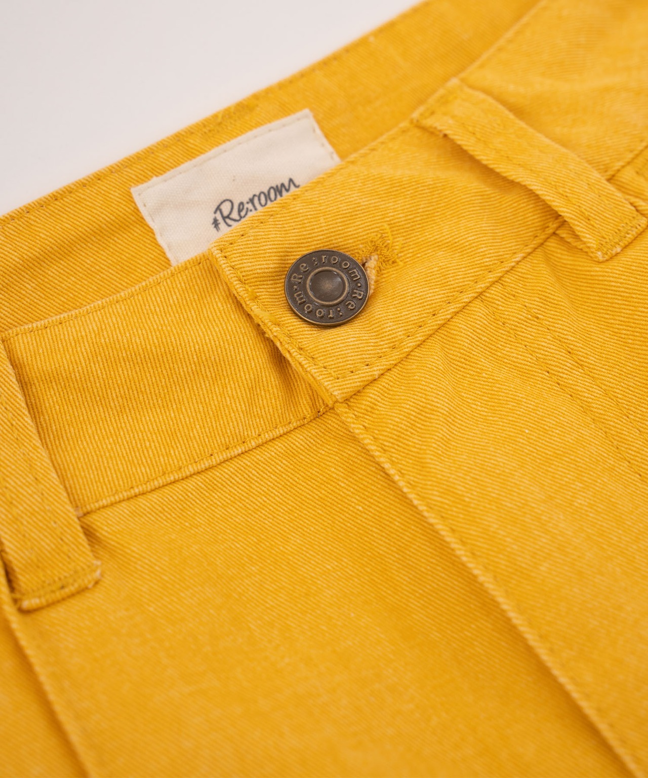 【#Re:room】HEM BUTTON STRAIGHT TRACK COLOR PANTS［REP183］