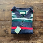 1980's Deadstock "St Jone's Bay" Border Striped Polo Shirt/XL