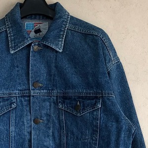 【Lサイズ】90's URBAN CONTEMPORARY SPORTS MIND デニムジャケット Gジャン ボックスシルエット台湾製