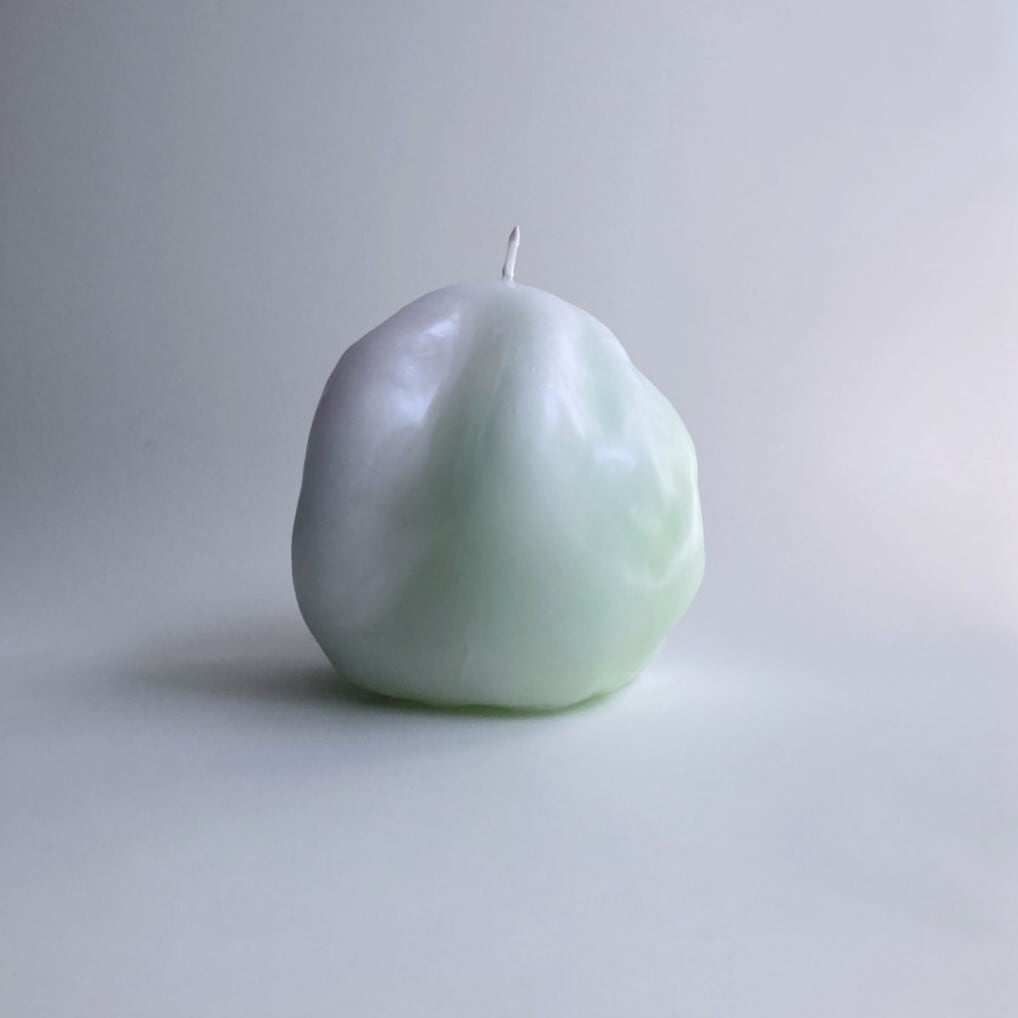 ゐる(いる)キャンドル|Lサイズ:ピンク&グリーン