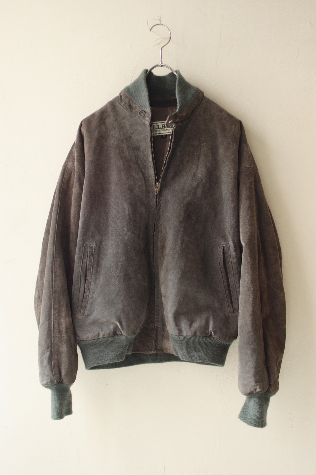 Snooze Jacket 1980s L.L.bean padding suede leather jacket . | snooze