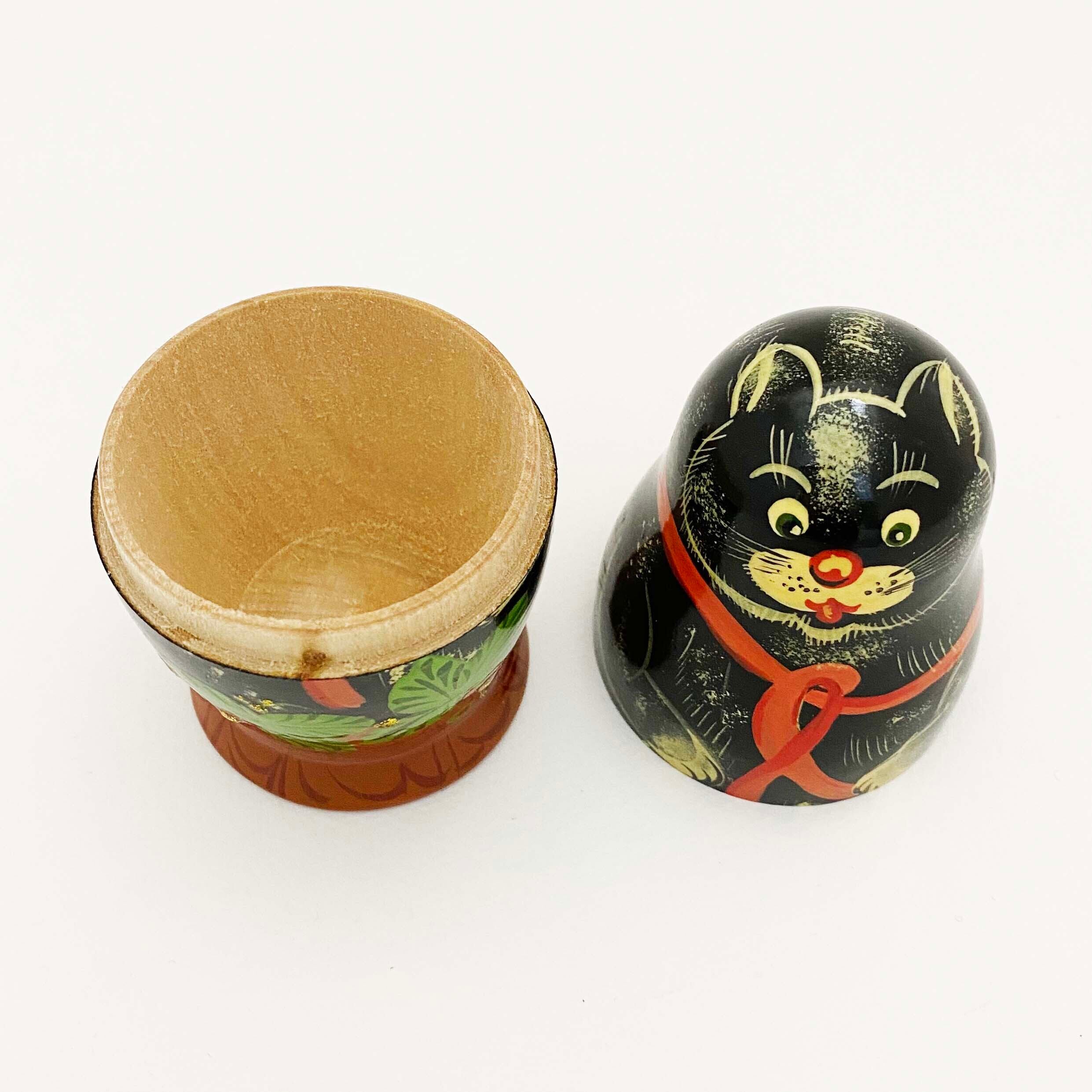 ホフロマ産 / 黒猫小物入れ