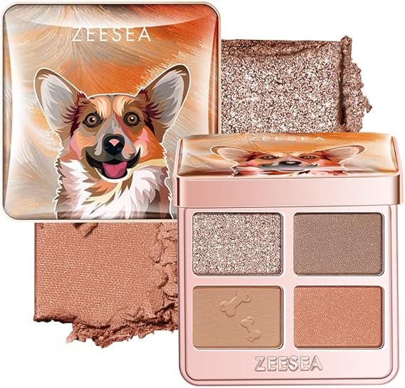 ZEESEA(ズーシー) 夢幻燦爛 動物シリーズ 四色アイシャドウ (D01)1