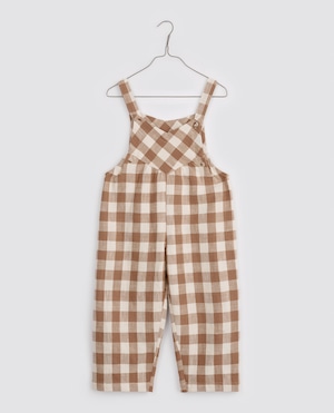 Little cotton clothes/Veronica Dungarees - Cinnamon Gingham