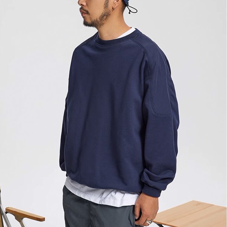 ★PLAIN ROUND NECK SWEATSHIRT　　　A0748