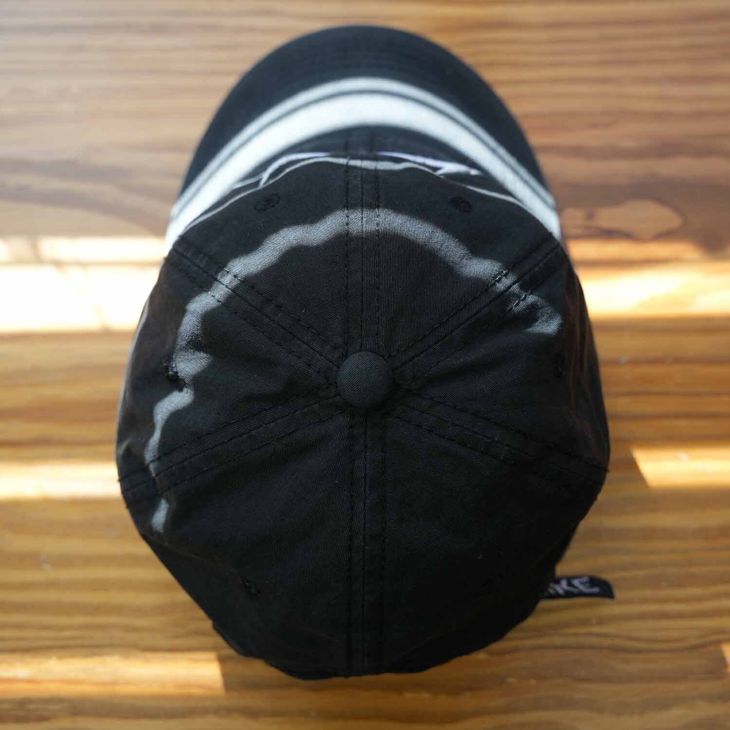 90s NIKE ナイキ 刺繍キャップ ブラック×ホワイト 頭回り小さめ 帽子