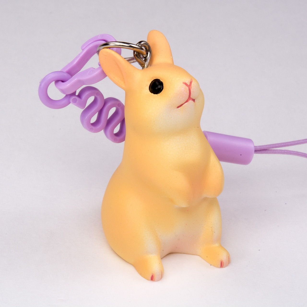 hamuco うさぎ ネザーランドドワーフ ストラップ HS-2001 オレンジ