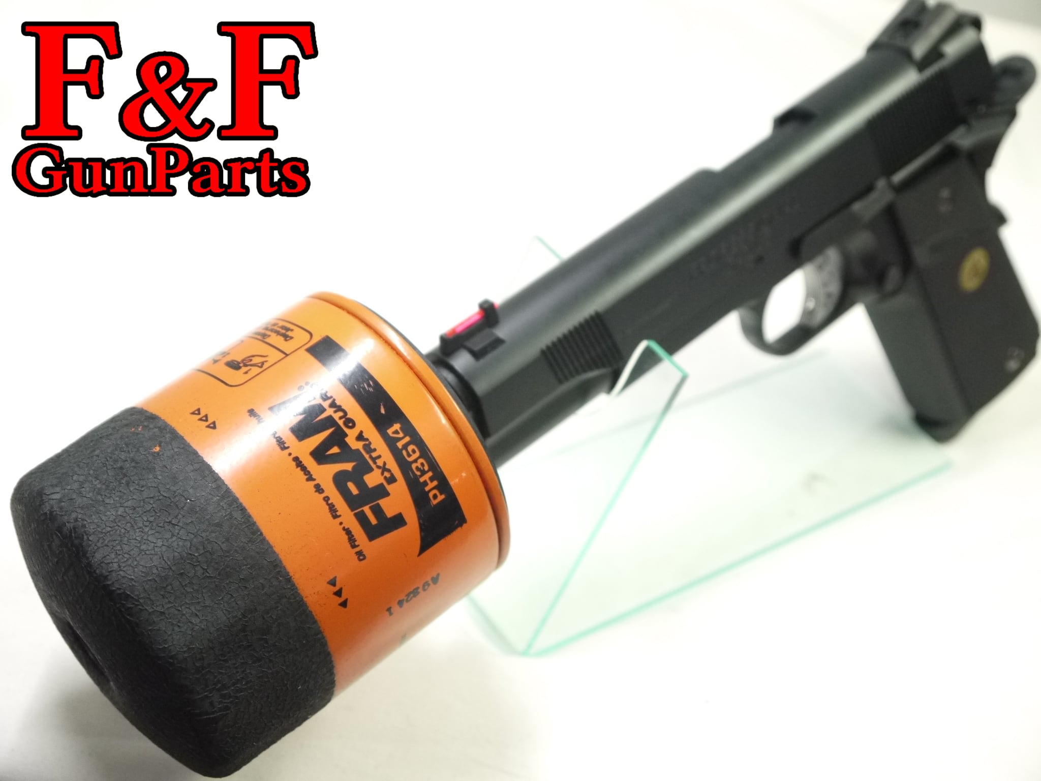 オイルフィルター・サプレッサーアダプター(ネジ径UNF3/4-16対応/14㎜逆ネジVer. )