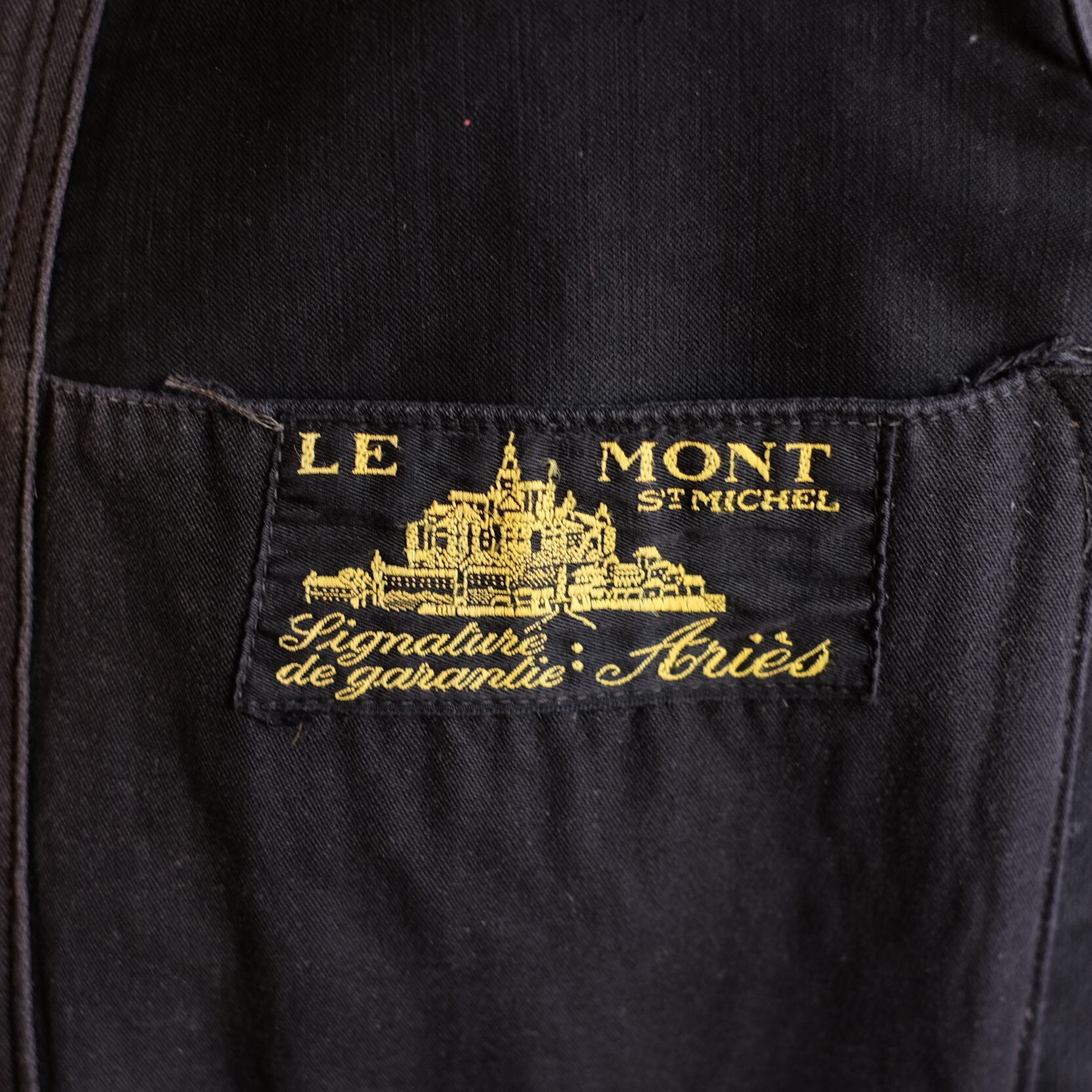 40's LE MONT ST MICHEL BLACK MOLESKIN JACKET | STRAYSHEEP ONLINE