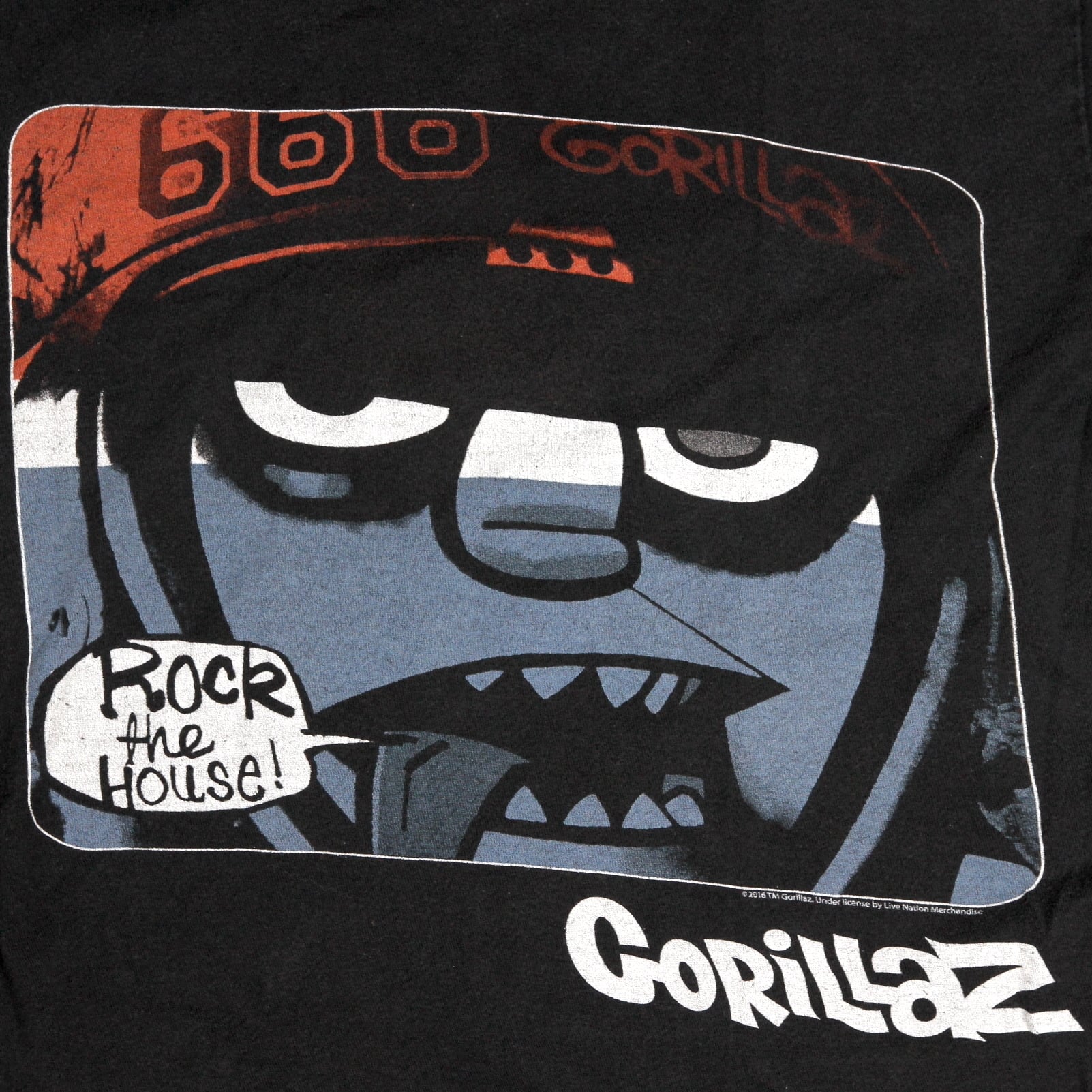 Gorillaz Rock the House Tシャツ Sサイズ USED【S】Gorillaz Rock The House Tee / Tultex ©2016 | Jubilee Vintage