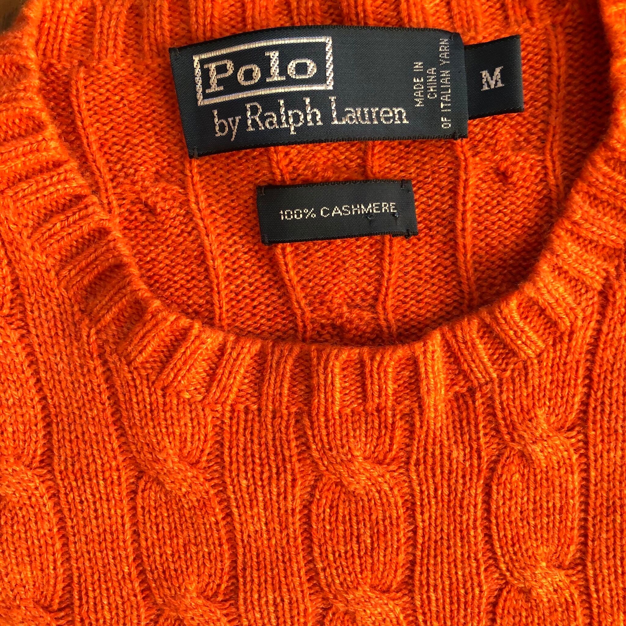 90年代NOS(新古品) Polo Ralph Lauren カシミア クルーネック 90年代NOS(新古品) Polo Ralph Lauren カシミア クルーネック