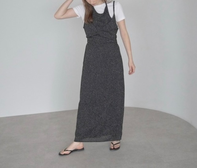 ビスチェ風レイヤードワンピース