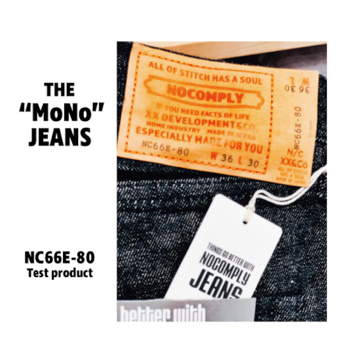 NOCOMPLY JEANS "MONO" NC66E-80