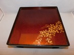 梨地漆盆  Urushi lacquer ware tray