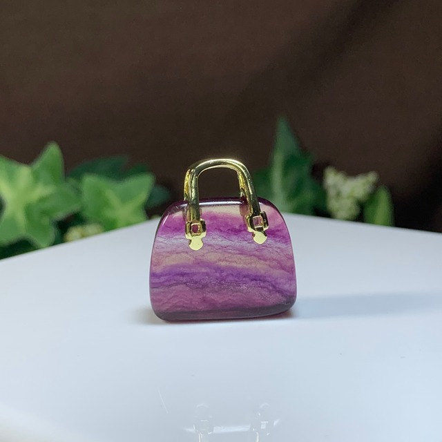 35.天然石とお出かけ☆フローライトカバン・バック