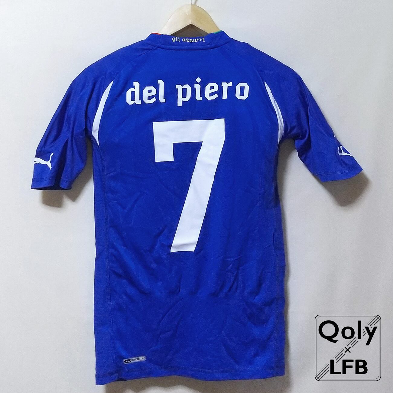 イタリア代表 2010 Puma オーセンティック ホーム半袖 #7 Del Piero