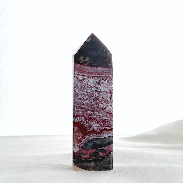 メキシカンクレイジーレースアゲート＊タワー＊250813＊天然石＊置き物＊インテリアストーン