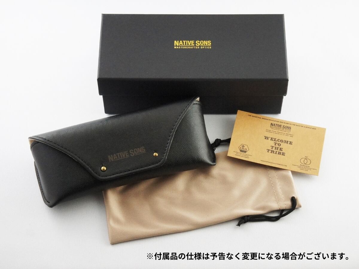 NATIVE SONS メガネ Clayton Col.Black PL-045E ボストン ボスリントン