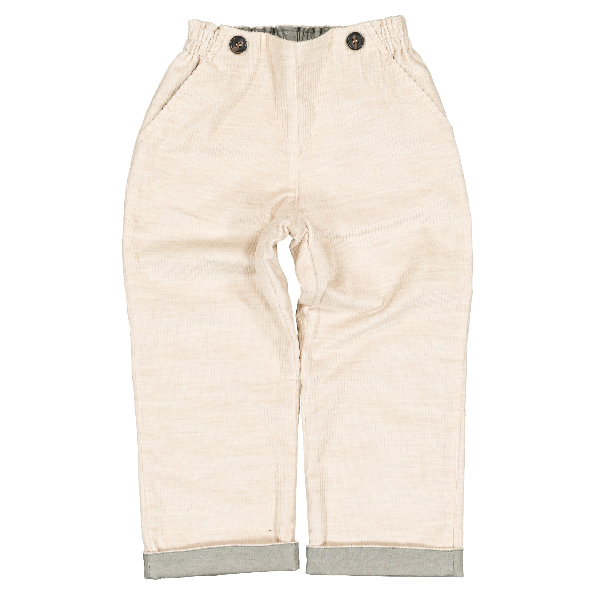 【予約・特典あり】Maison Marelle / Pants LEBON - velvet beige / sauge linen / 6Y~12Y