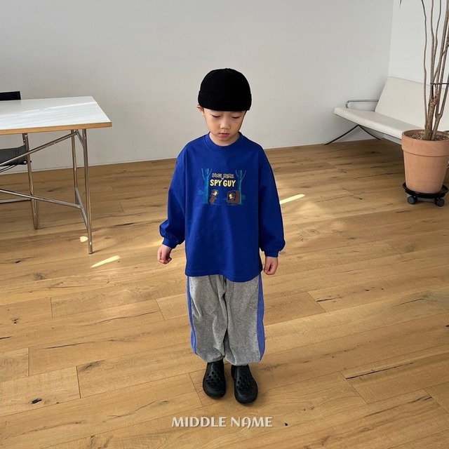 《送料無料》予約:テリー配色パンツ【MIDDLENAME】※ジュニアサイズ