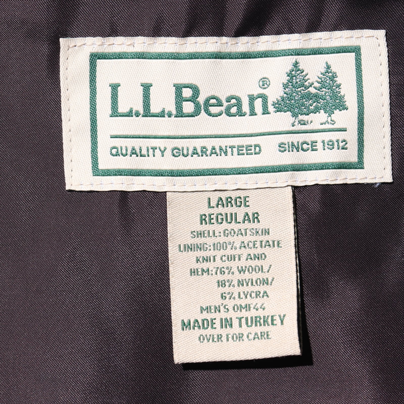 優良皮革 L エルエルビーン A-2 レザージャケット L.L.Bean 山羊革 