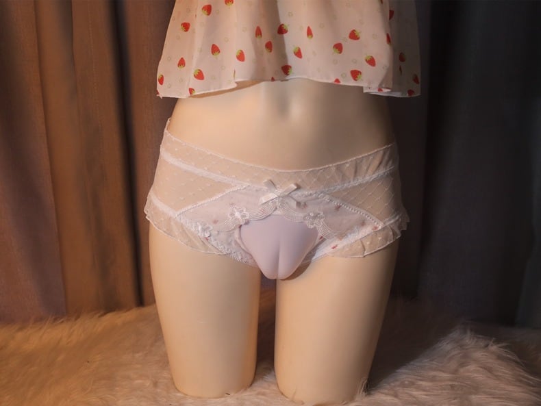 2点セット　大人用カバーパンツ 男性用 前閉じ レース変装下着 パンツXL 限時活動大人用カバーパンツ 男性用 前閉じ レース 変装 下着 男の娘