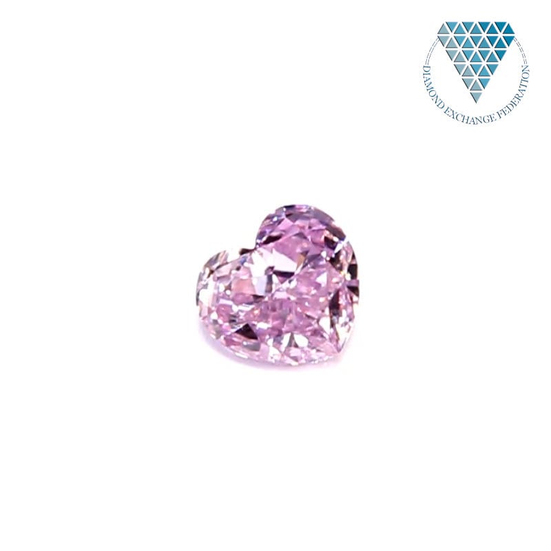 0.20 ct Fancy Intense Pink Purple GIA 天然 ピンク ダイヤモンド ルース ハート シェイプ | DIAMOND  EXCHANGE FEDERATION