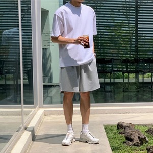 シンプルカジュアルスウェットハーフパンツ　MT0080426