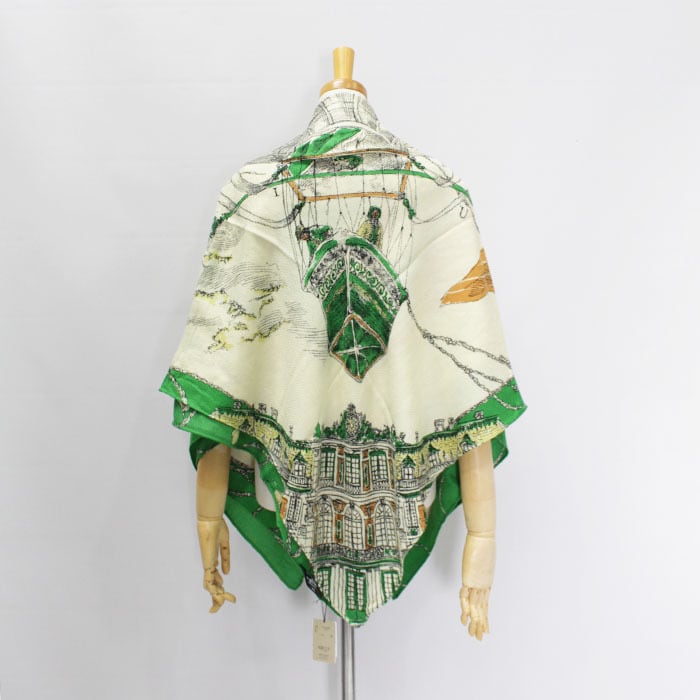 manipuri マニプリ ウールシルクストールヘリンボーン織120