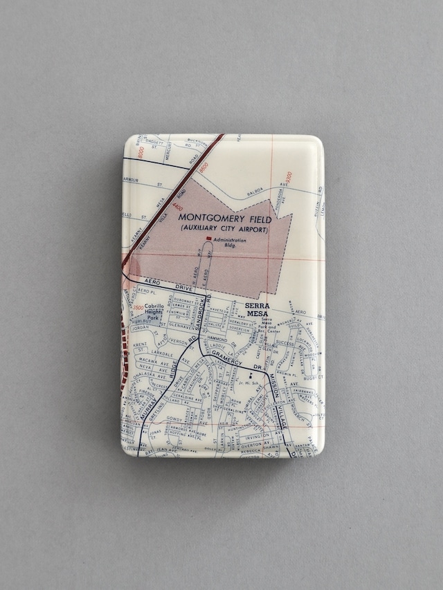 古い地図柄のカードケース / Card Case Old Map