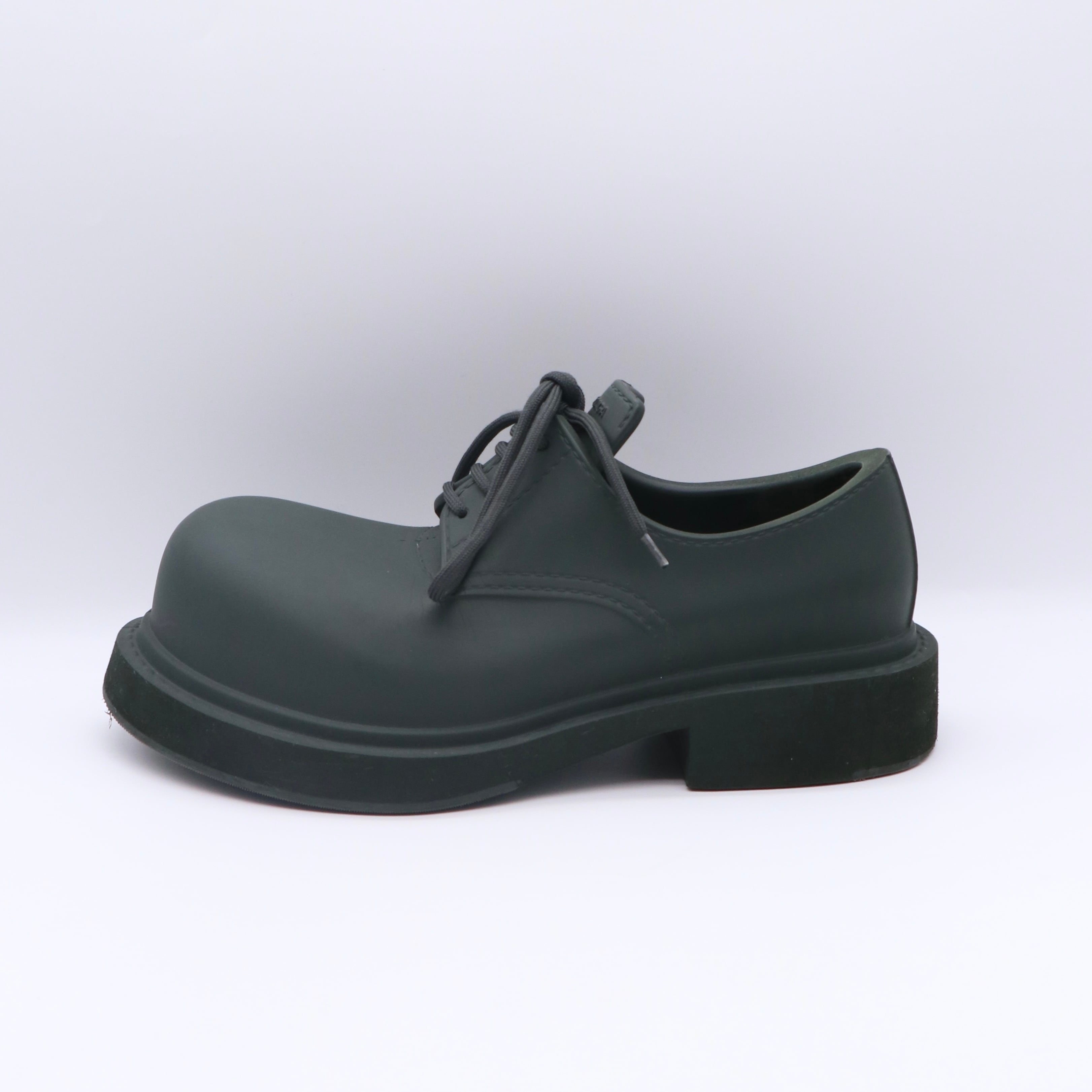 BALENCIAGA ステロイド ダービー シューズ グリーン バレンシアガ