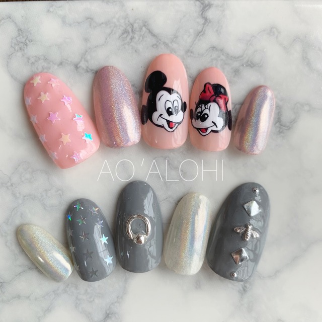 ディズニーネイル Ao Alohi Nail