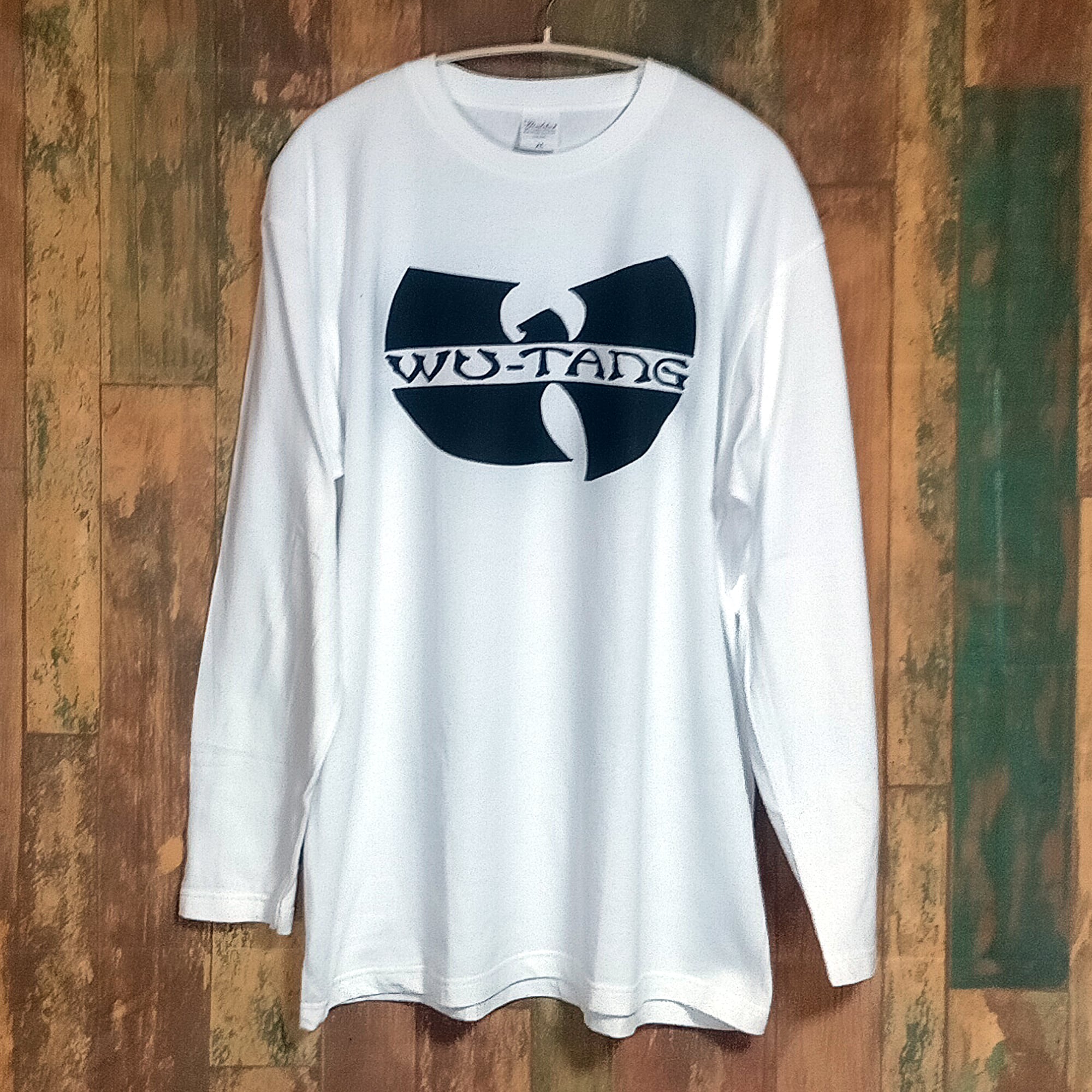 Wu-Tang Clan ウータン・クラン コウモリロゴ 長袖 白色 Tシャツ