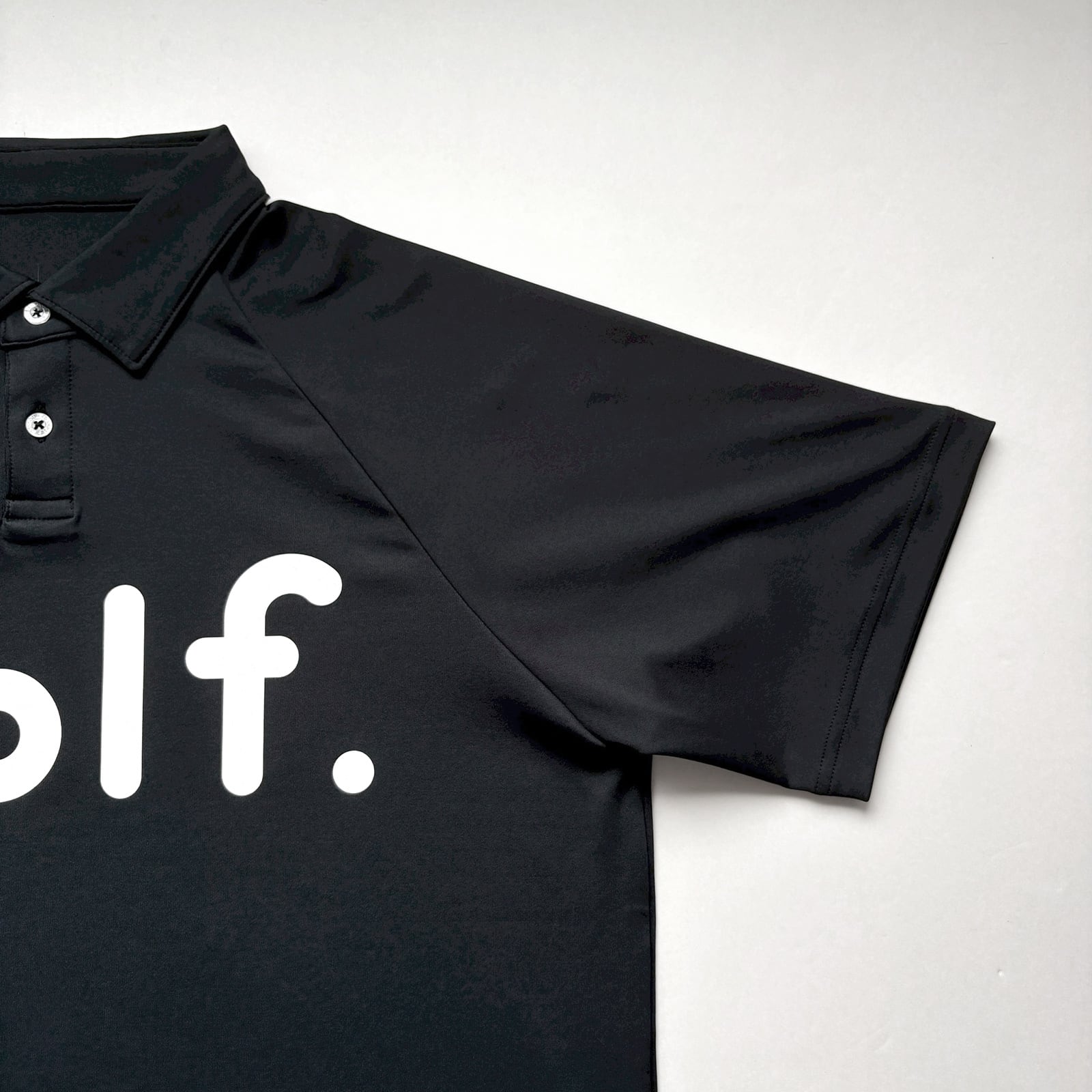 LOGO PRINT POLO SHIRT -BLACK- | 8G SHOOT WEBSTORE