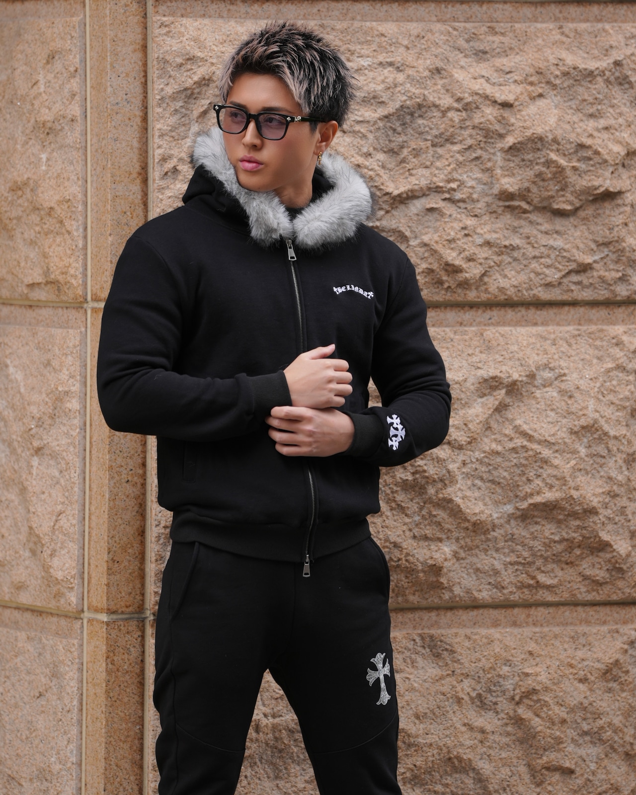 BELINDA FUR ZIP HOODIE【BB25023】