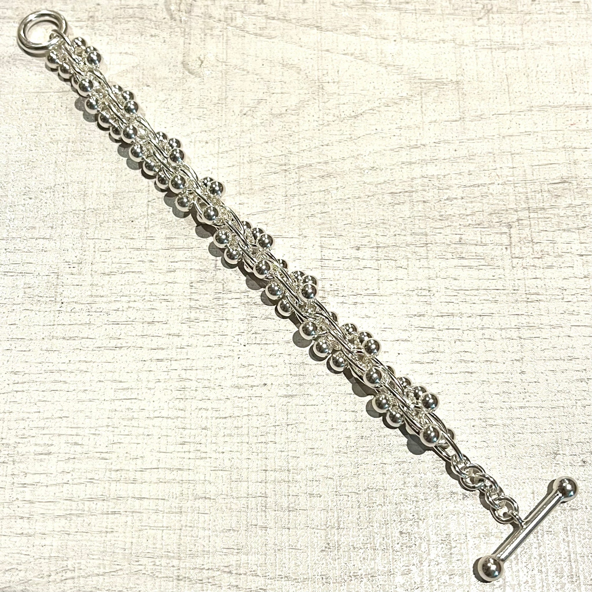 BIG DNA DESIGN CHAIN MANTEL BRACELET -SILVER925- DNAブレスレット