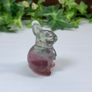 11.可愛いうさぎさん☆カラフルフローライトうさぎさん