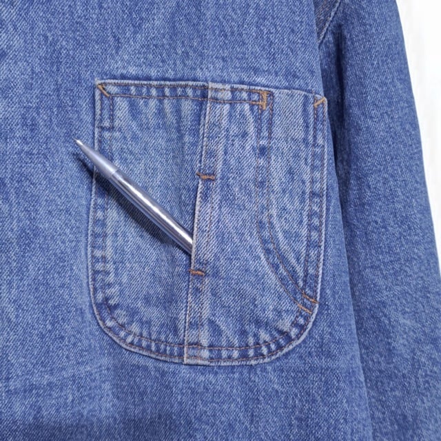 1990s Ralph Lauren Polo Country Blanket Lined Denim Chore Jacket
