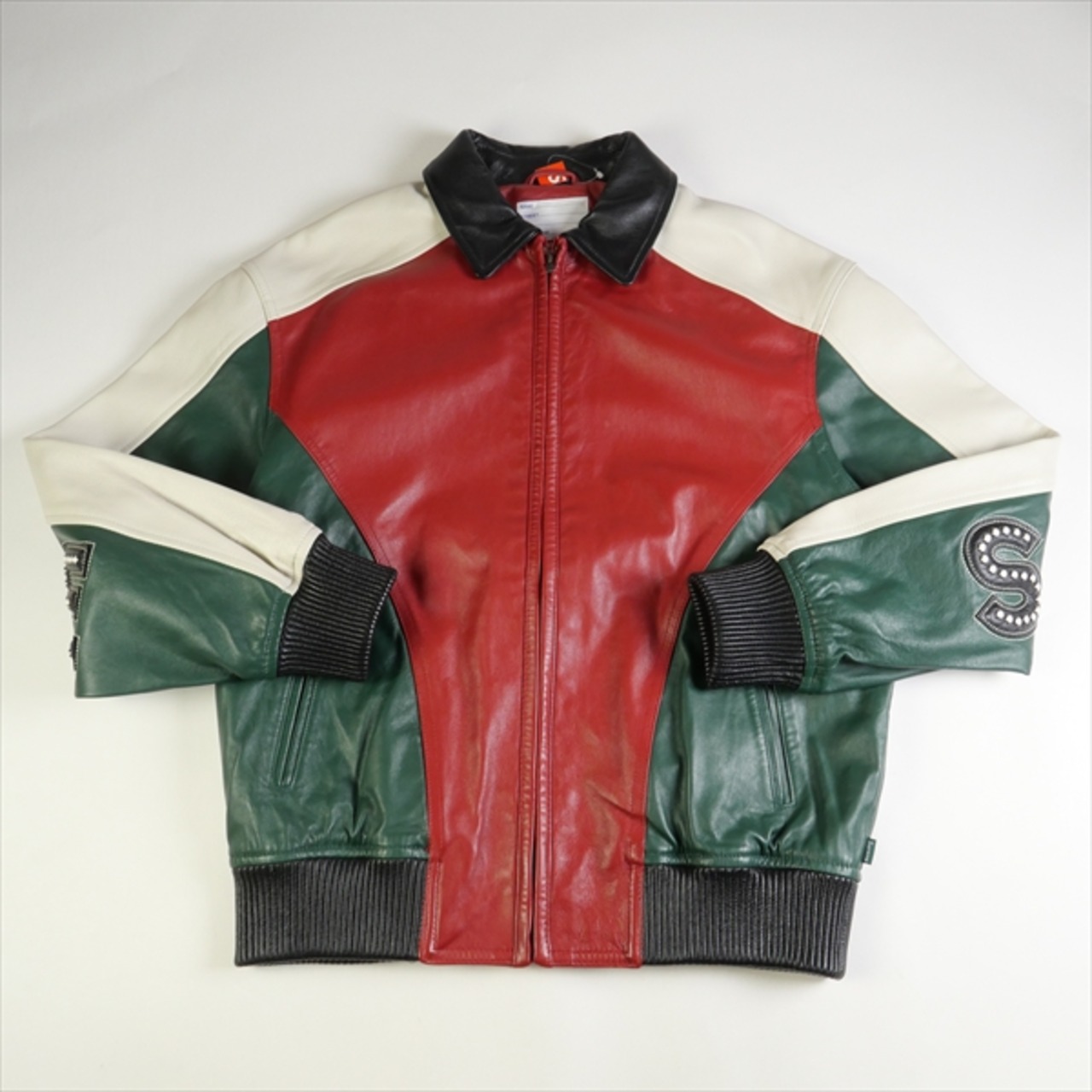 Size【S】 SUPREME シュプリーム 18SS Studded Arc Logo Leather 
