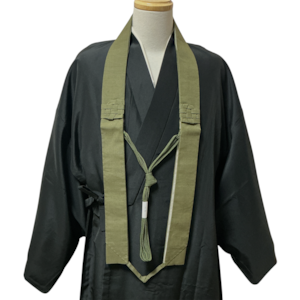 折五条袈裟(安曇野本麻上布/鶯茶)|真言宗専門御法衣 朱雀 折五条袈裟(安曇野本麻上布/鶯茶)|真言宗専門御法衣 朱雀