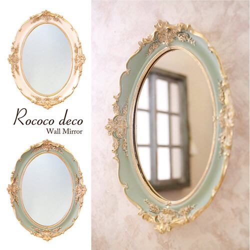 Newチャーチルウッド 三面鏡 シルバー ミラー ロココ 2514SV