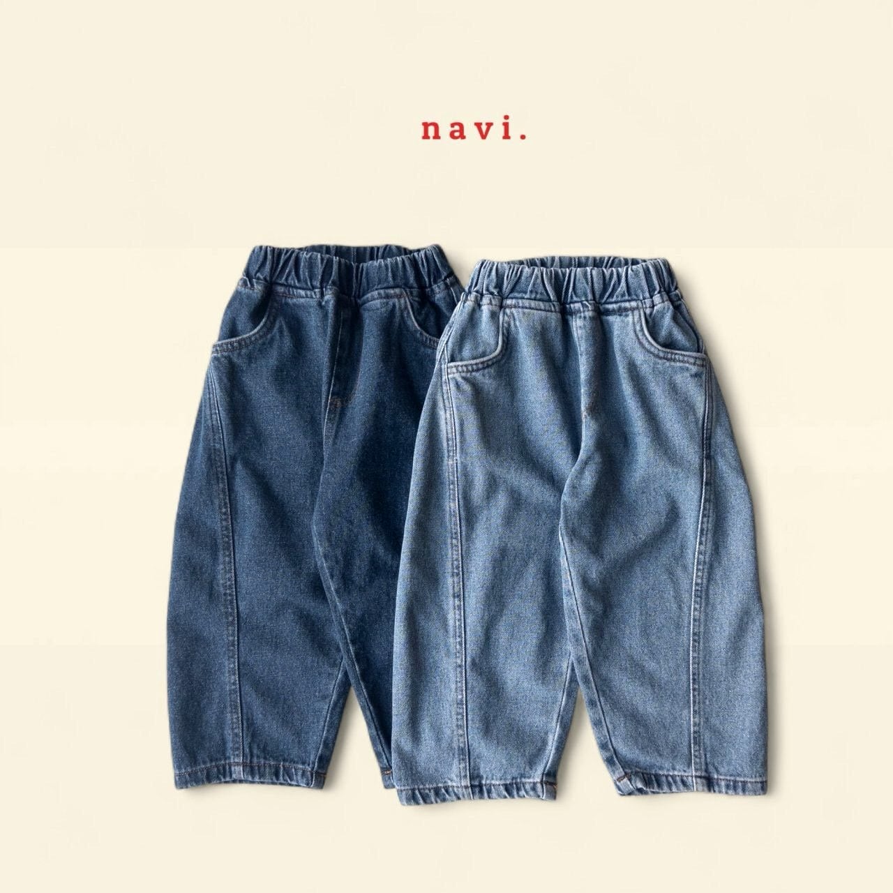 «Sold out»«ジュニアサイズあり»«navi» トゥートゥーデニムパンツ 2colors