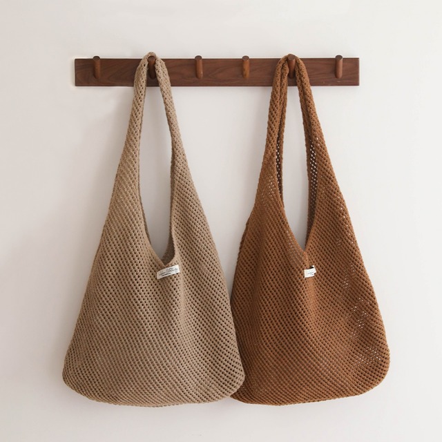 メッシュニットショルダーバッグ　A01666