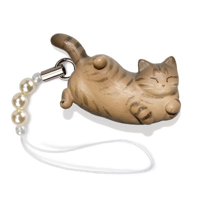 ペットラバーズ 猫どん LadyCat vol,5 キジトラ ビーズ ストラップ N-2509